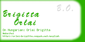 brigitta orlai business card